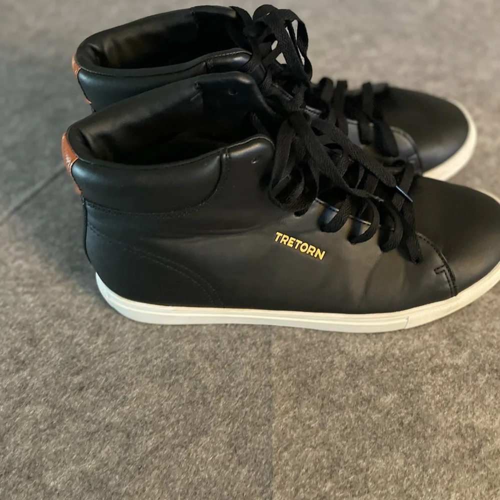 Tretorn Tournament High Top Sneakers Men’s Sz‎ 12 Black White